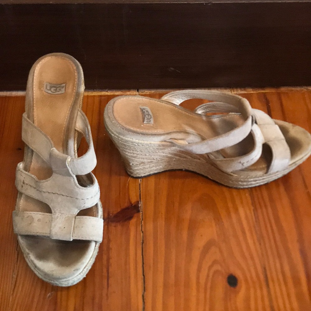Cute Ugg espadrille wedge sandals!